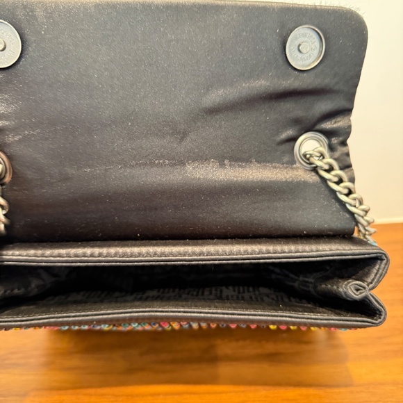 Kurt Gieger Colourful Rhinestone Bag with Black Trim - Picture 5 of 14